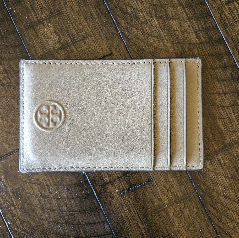 Tory Burch Tan Leather Card Holder